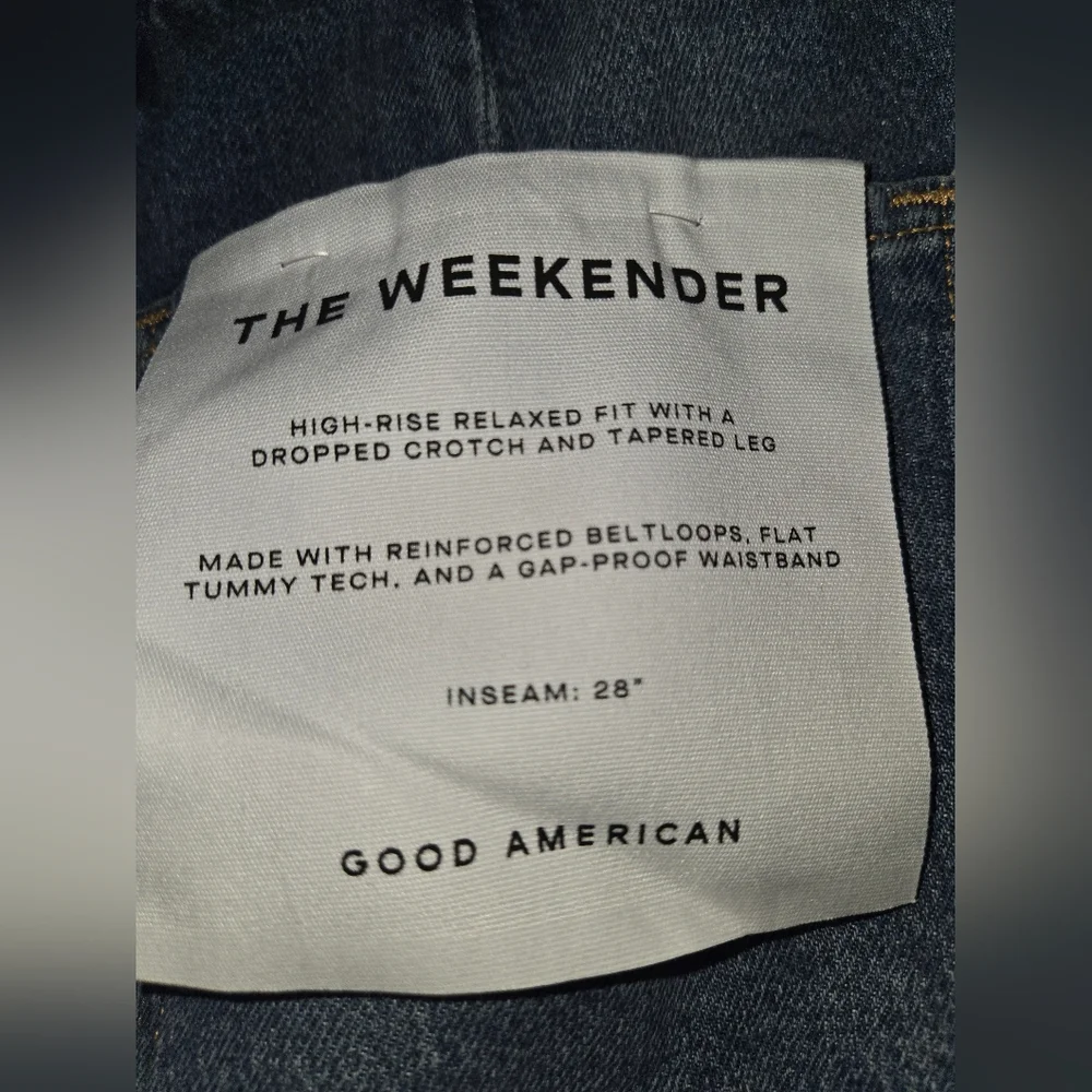 NWT Good American The Weekender Jeans - Picture 7 of 8